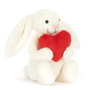 Jellycat Bashful Red Love Heart Bunny Large (Hard to Find)
